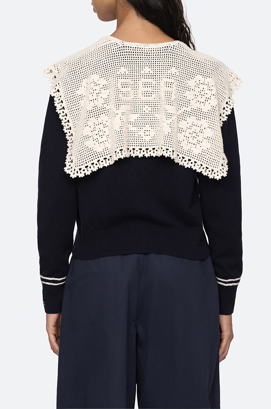 SEA Cardigan aus Merinowolle Marie Damen DUNKELBLAU 6