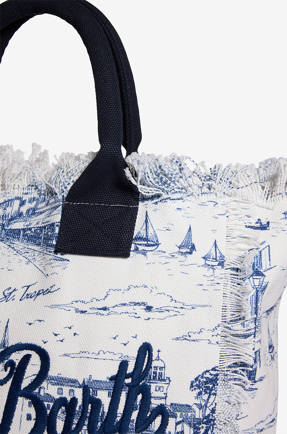 MC2 SAINT BARTH Vanity cotton tote bag Women BLUE 5