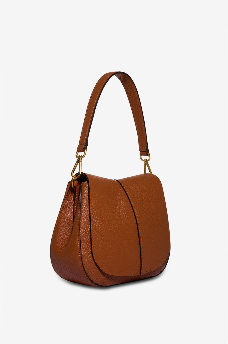 GIANNI CHIARINI Sac à main en cuir bovin Helena Round Femme MARRON MOYEN 2