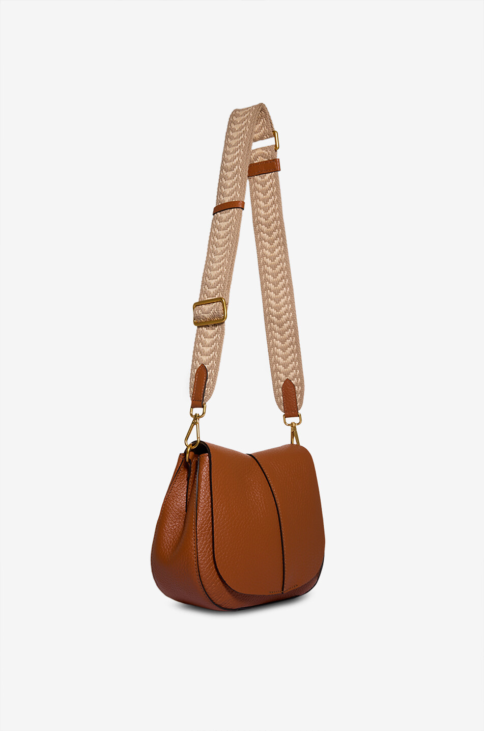 GIANNI CHIARINI Sac à main en cuir bovin Helena Round Femme MARRON MOYEN 6