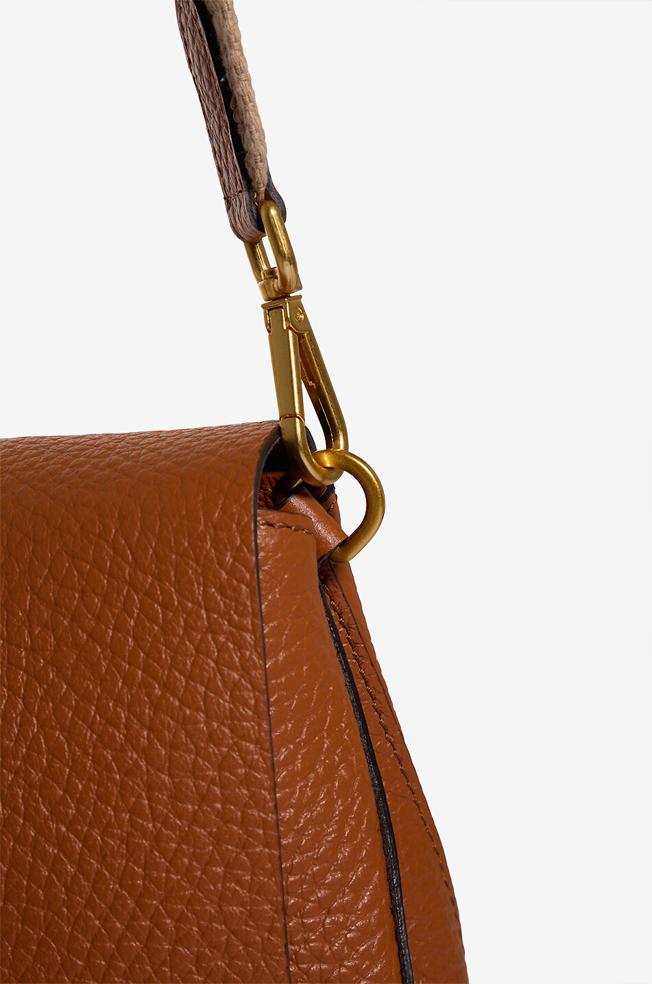 GIANNI CHIARINI Sac à main en cuir bovin Helena Round Femme MARRON MOYEN 7