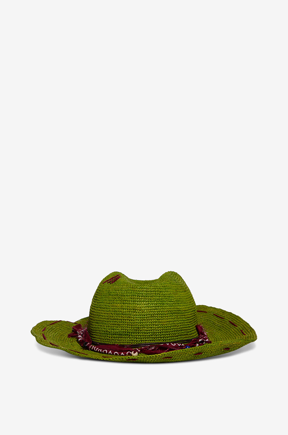 THE HAT GANG Chapeau en raphia Madagascar Femme VERT 1