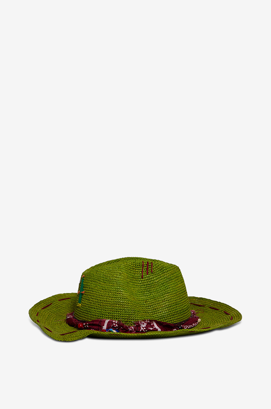 THE HAT GANG Chapeau en raphia Madagascar Femme VERT 2