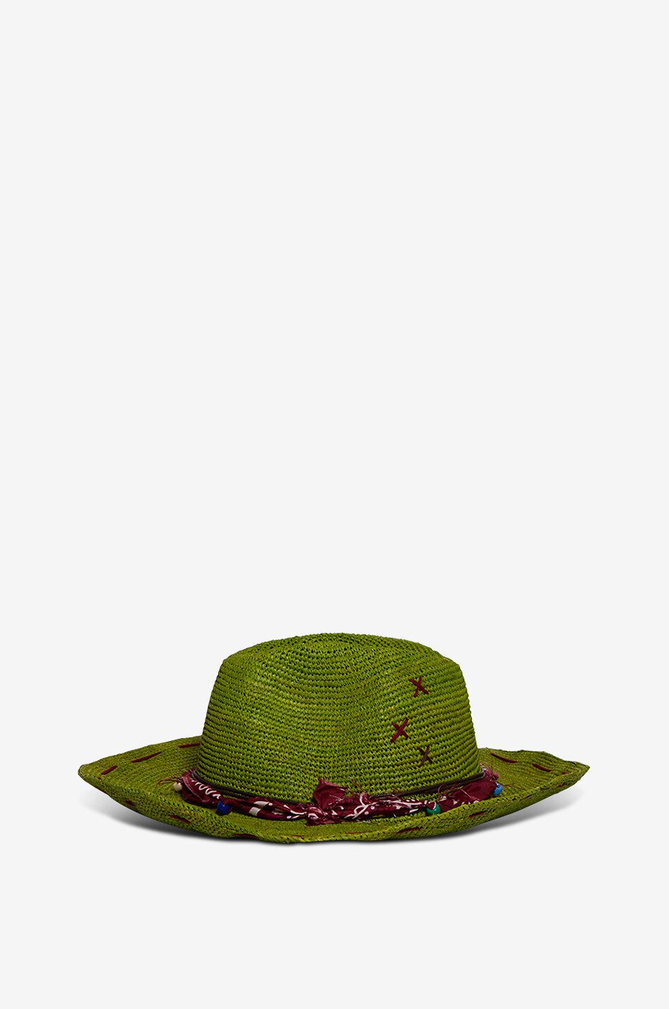 THE HAT GANG Chapeau en raphia Madagascar Femme VERT 4