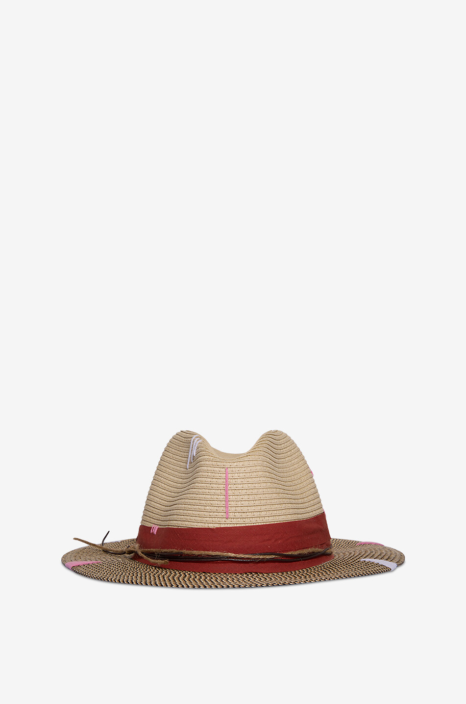 THE HAT GANG Chapeau en papier Bicolor Femme BEIGE 1