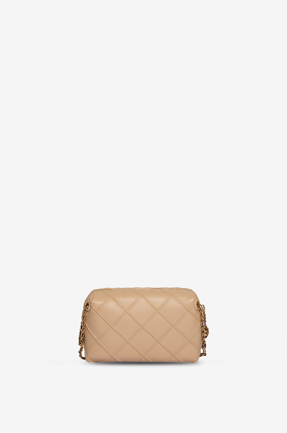 TORY BURCH Sac porté épaule en cuir nappa Fleming Soft Femme BLANC CASSE 1
