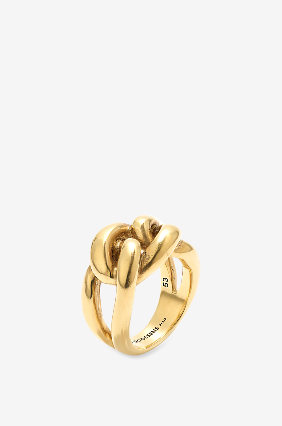 GOOSSENS PARIS Lhassa chain link detail ring Women GOLDEN 1