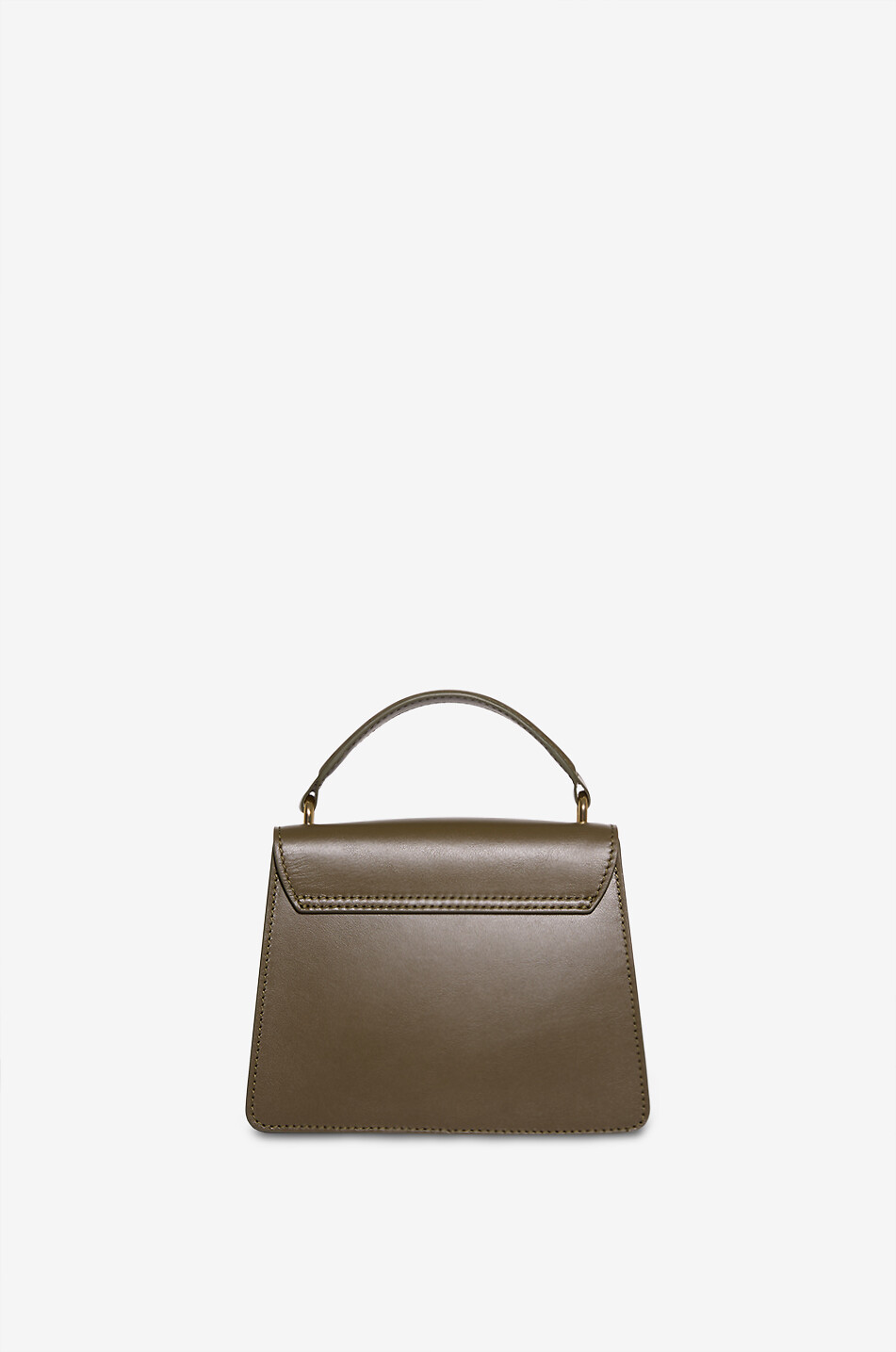 DE MARQUET Signature Baby monogrammed leather handbag Women KHAKI 3