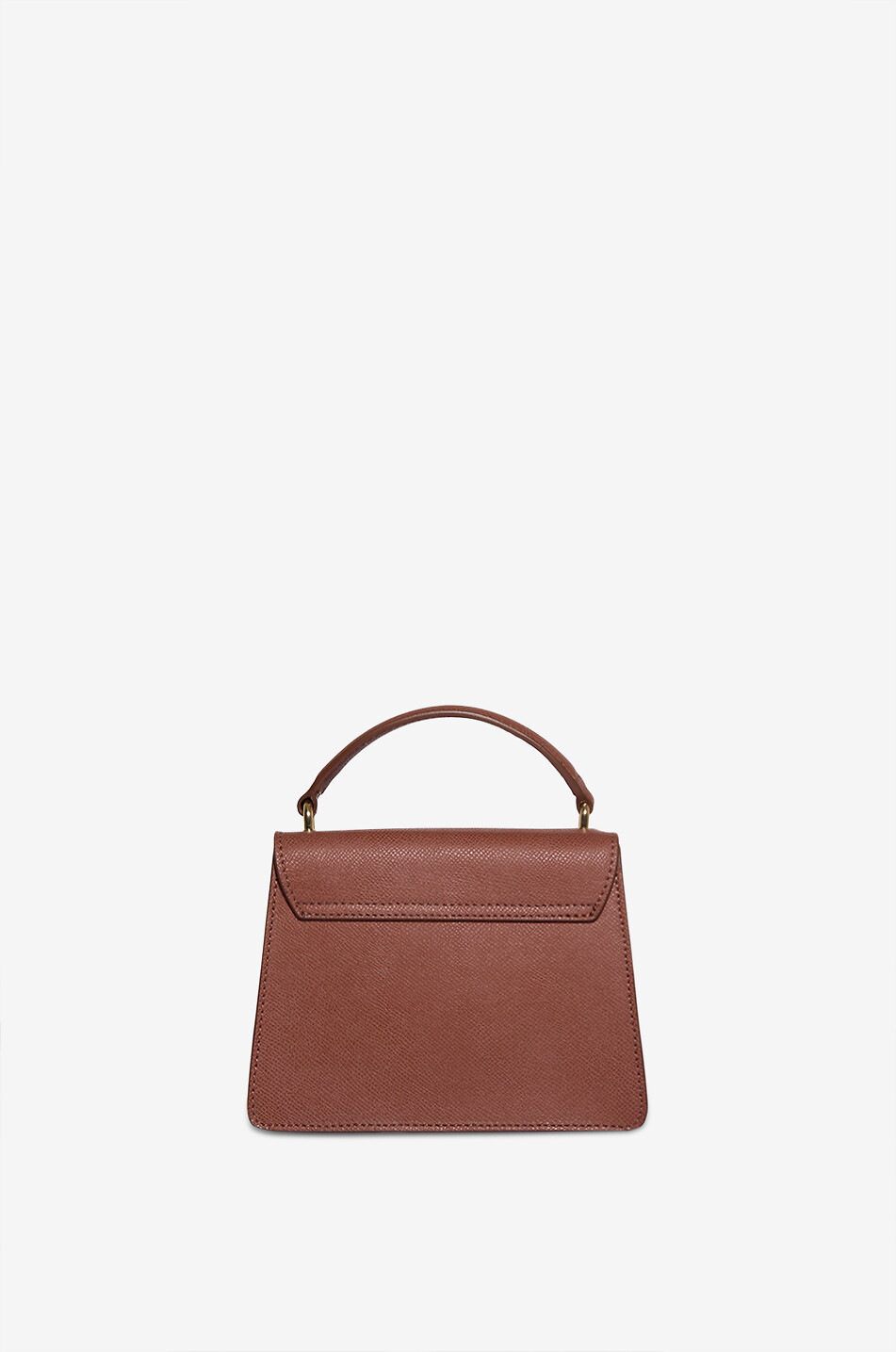 DE MARQUET Signature Baby monogrammed leather handbag Women BROWN 3