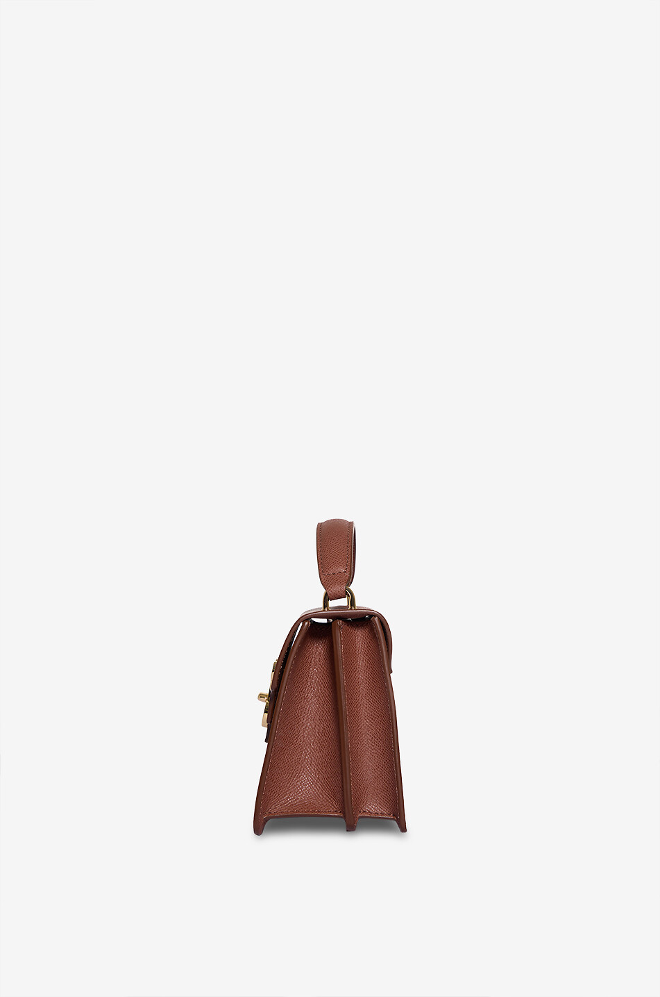 DE MARQUET Signature Baby monogrammed leather handbag Women BROWN 4