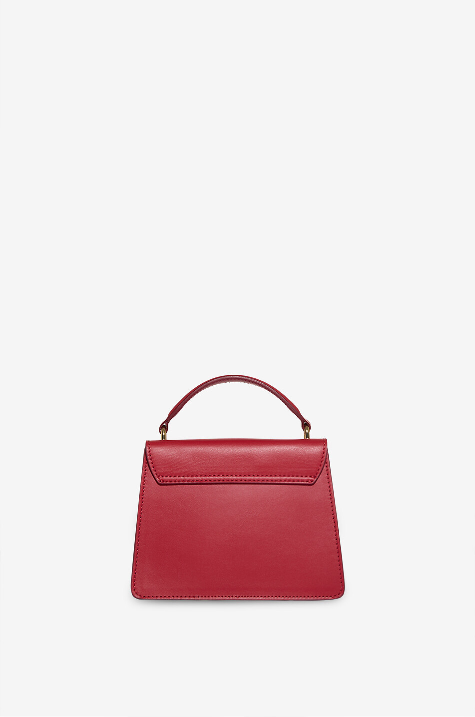 DE MARQUET Sac à main en cuir à monogramme Signature Baby Femme ROUGE 3