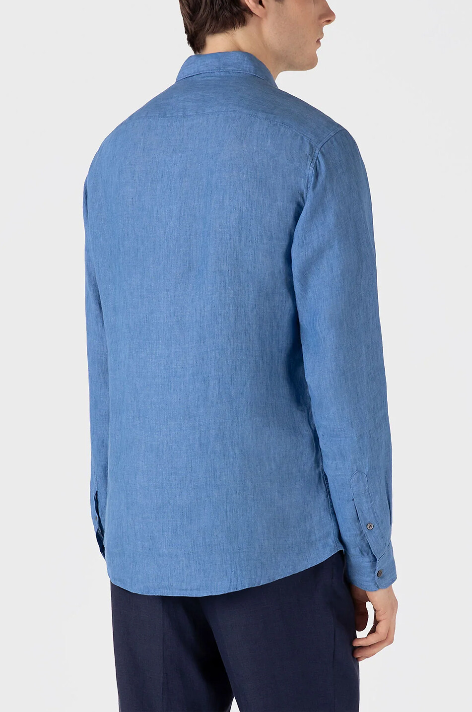 Polo manches longues Giorgio bleu foncé