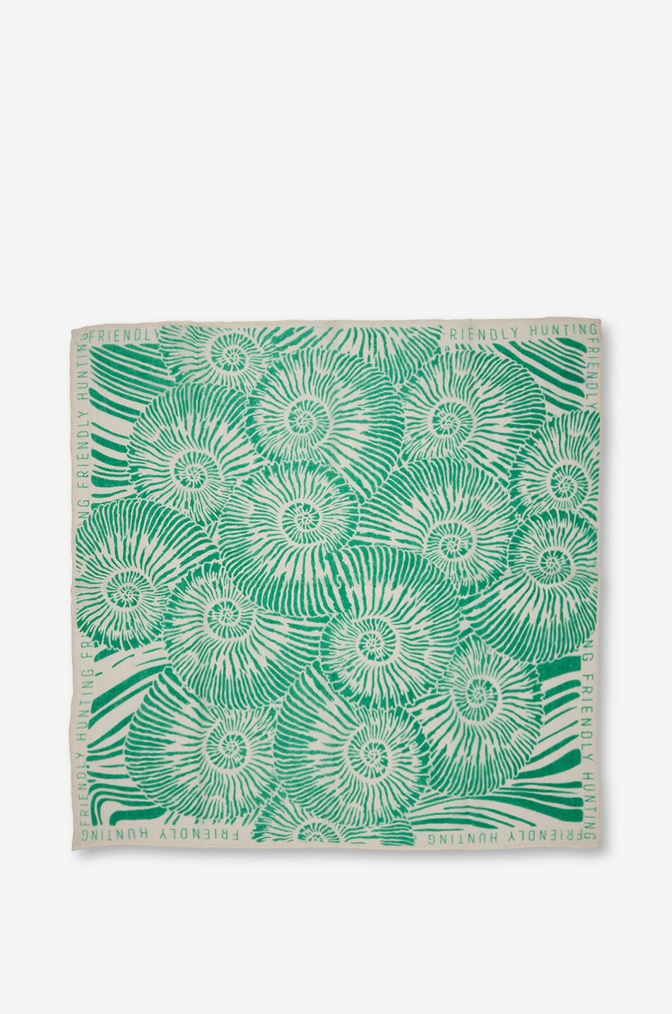 Midicube Escargot cashmere square scarf