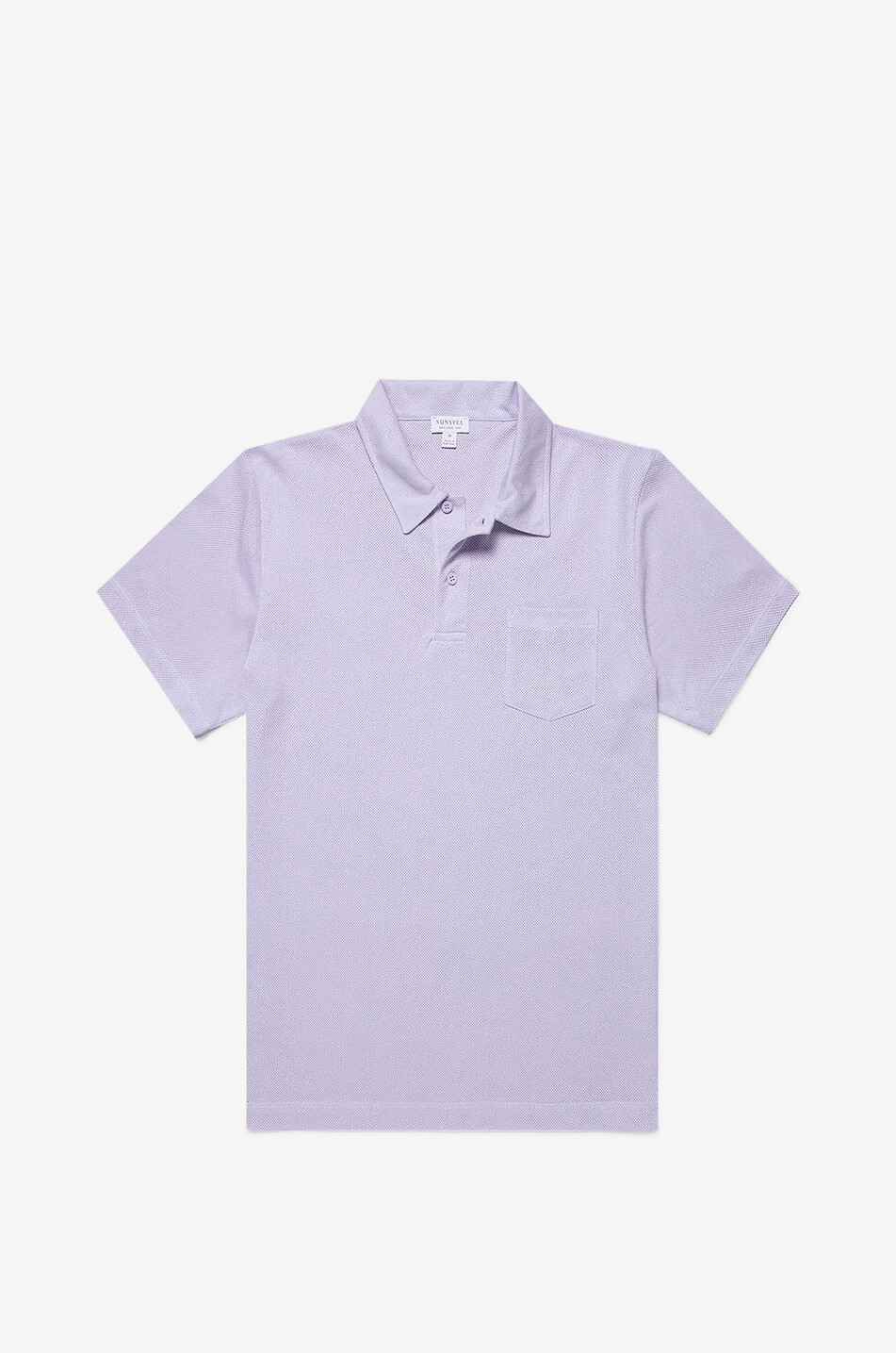 SUNSPEL Riviera Supima cotton piqué slim fit polo shirt Men LIGHT PURPLE 1