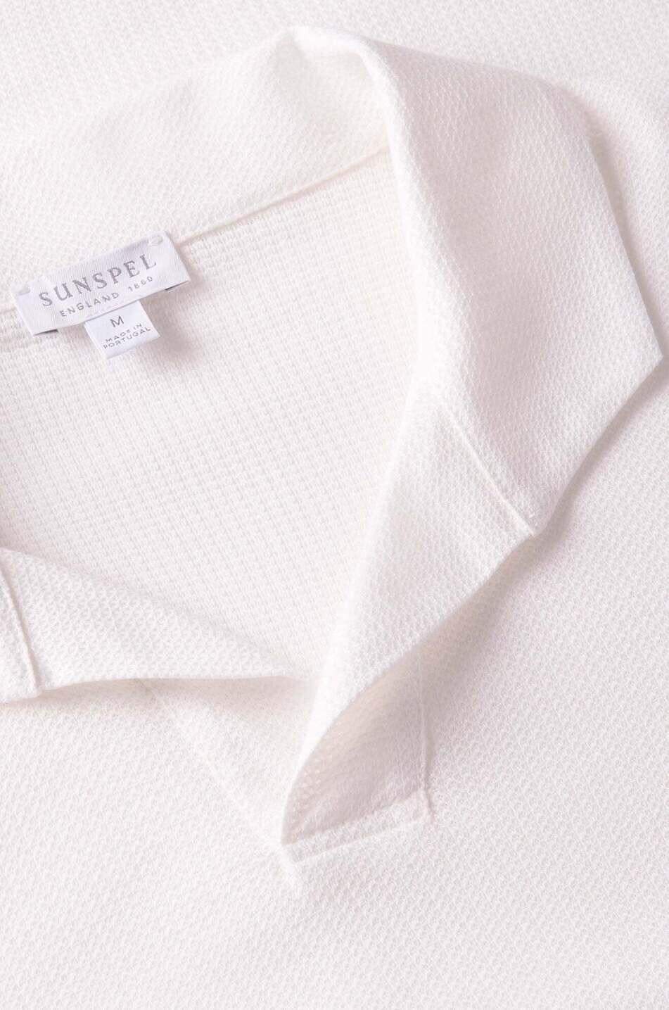 SUNSPEL Kurzärmeliges Polohemd aus Baumwolle Herren WEISS 2