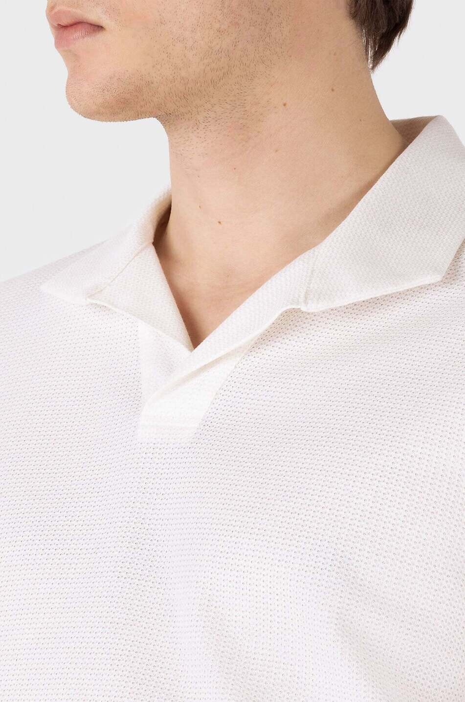 SUNSPEL Kurzärmeliges Polohemd aus Baumwolle Herren WEISS 5