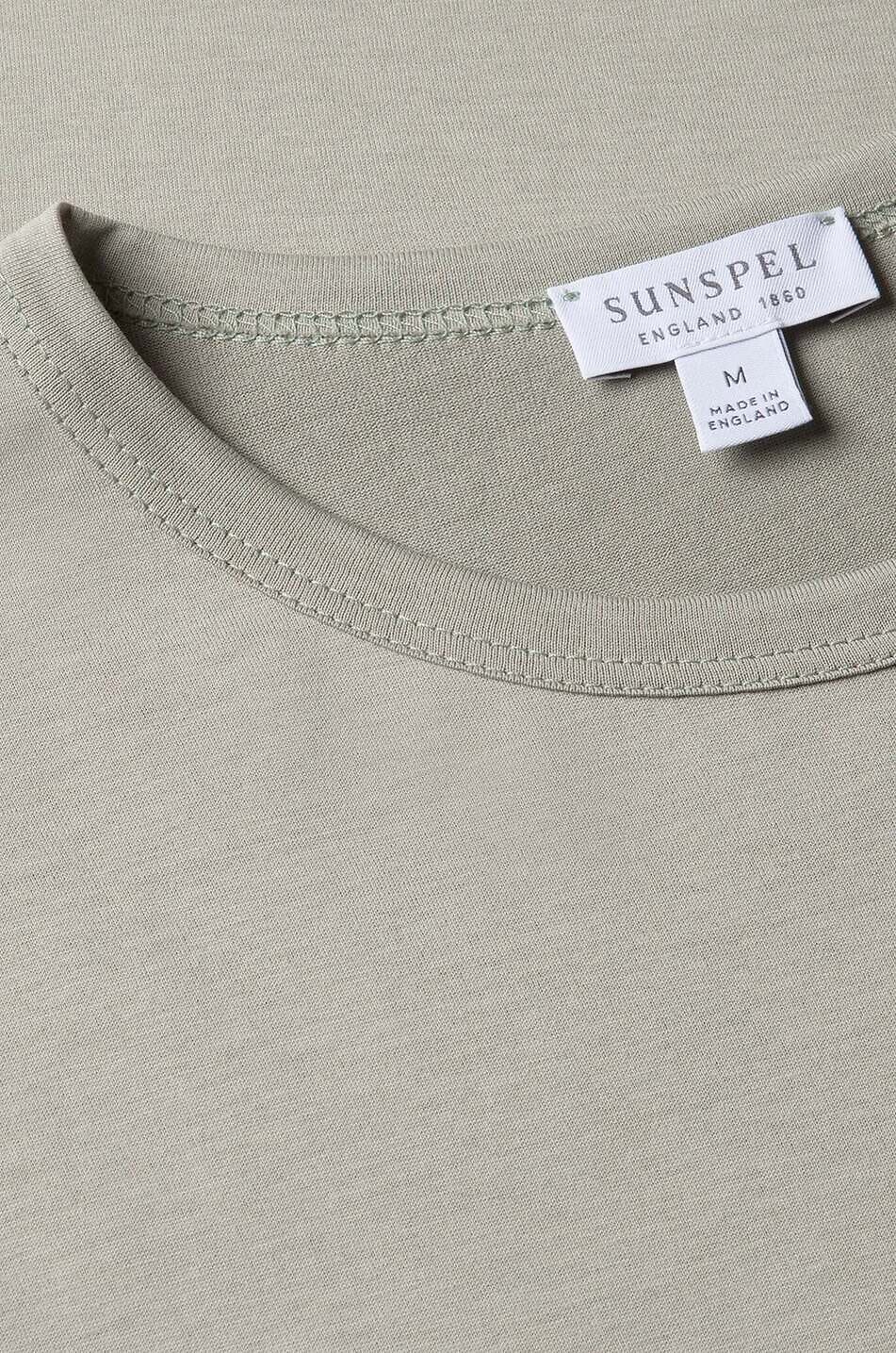 SUNSPEL Classic short-sleeved crewneck T-shirt Men LIGHT GREEN 2