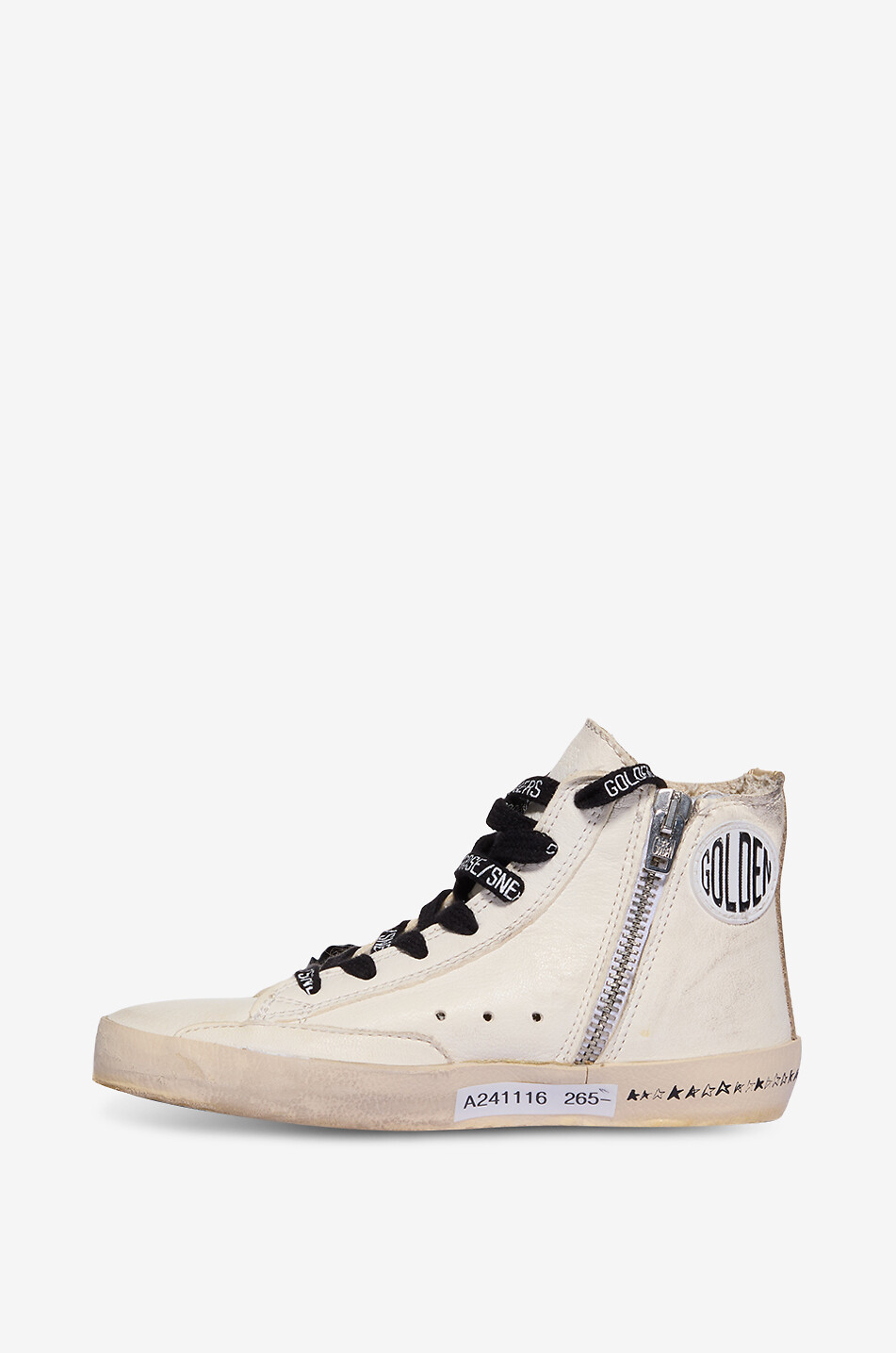 Francy boys' leather high-top sneakers