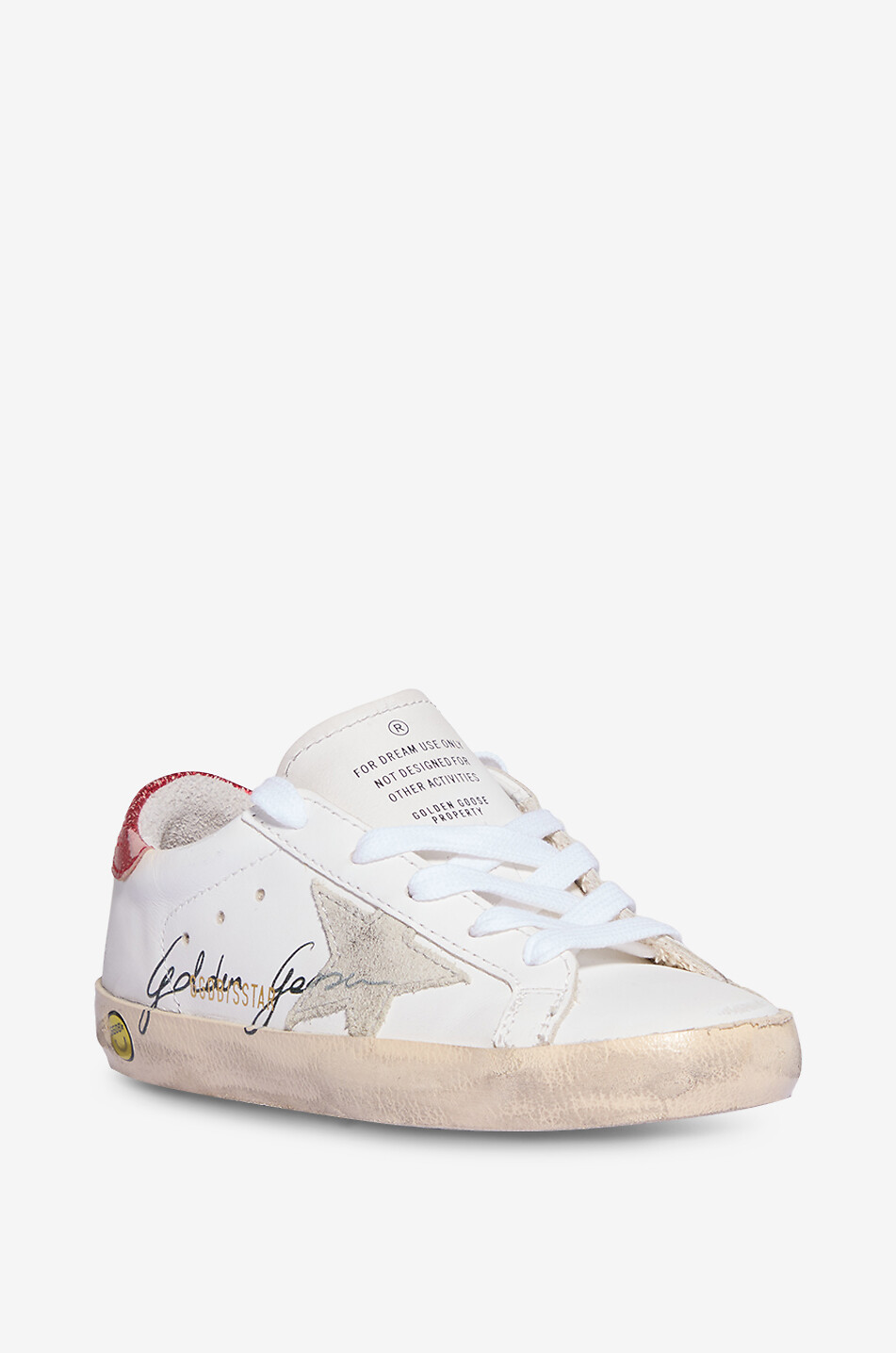 Super-Star boys' leather low-top sneakers