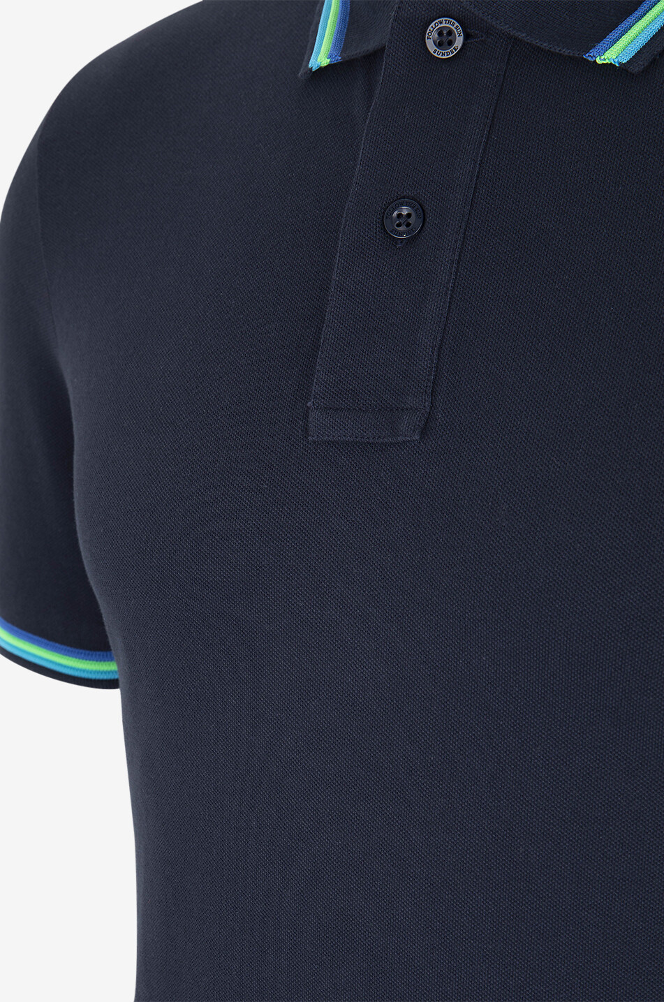 Brice stripe detail polo shirt