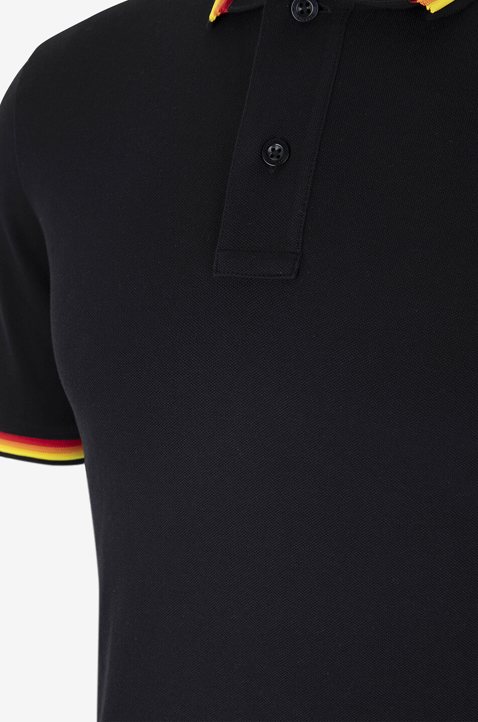 Brice stripe detail polo shirt