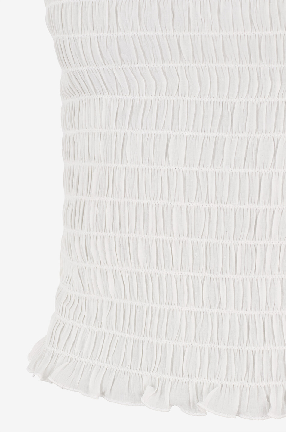REFORMATION Adri White gathered sleeveless voile top Women WHITE 6