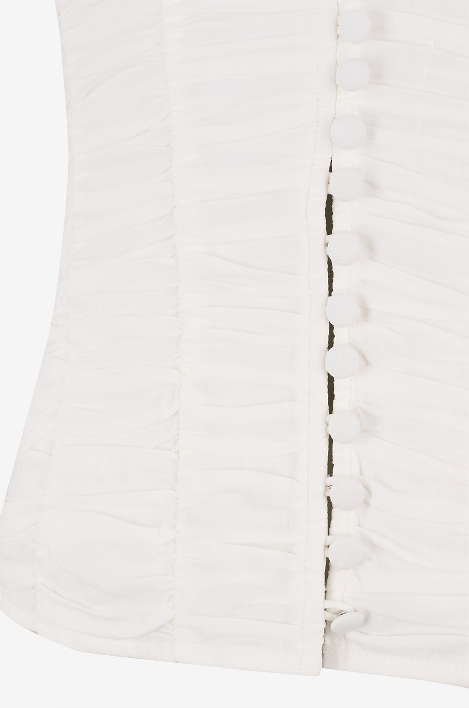 REFORMATION Gerafftes ärmelloses Voile-Top Archer White Damen WEISS 7