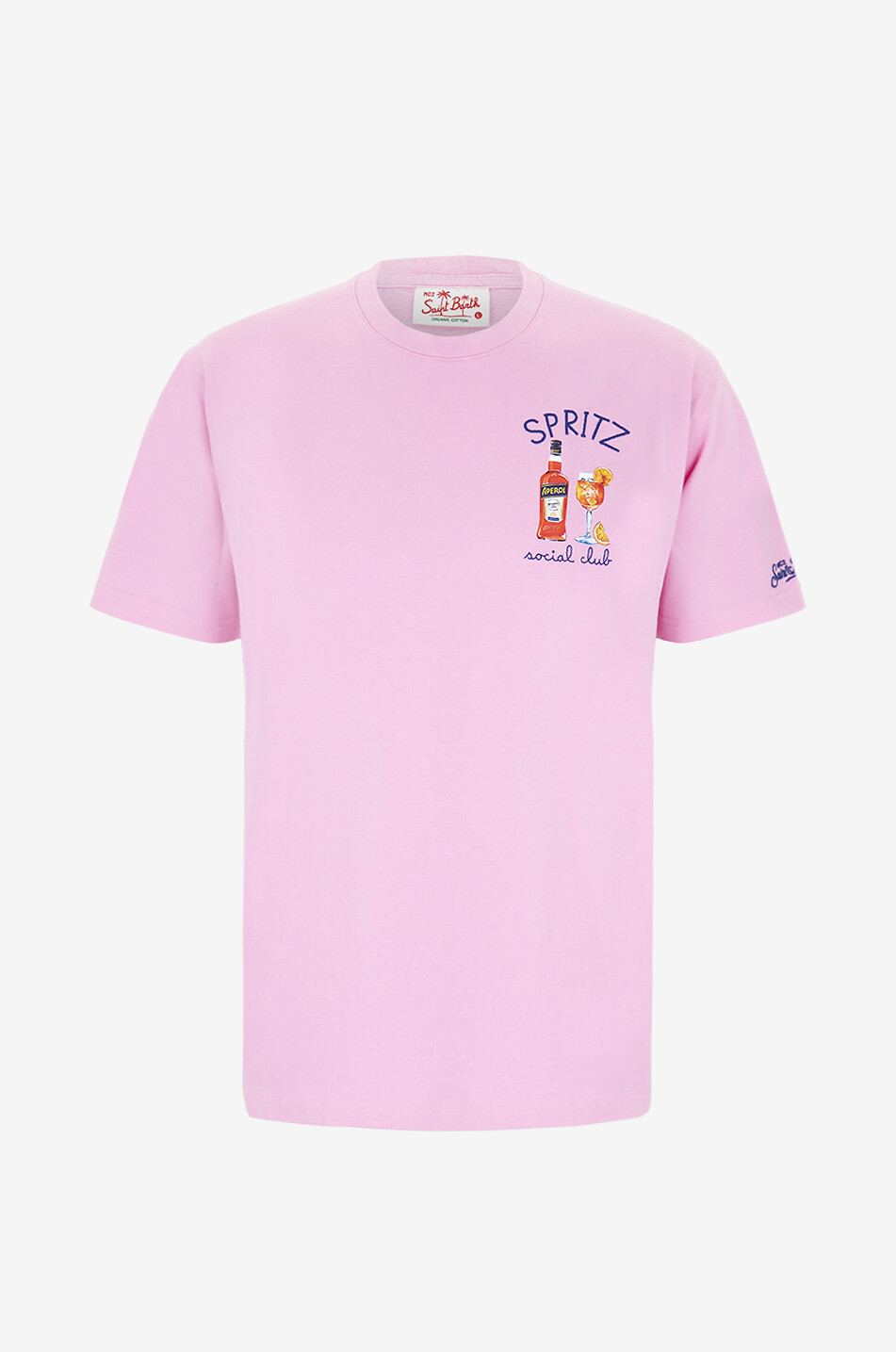 MC2 SAINT BARTH T-shirt à manches courtes en coton Spritz Social Club Homme ROSE 1