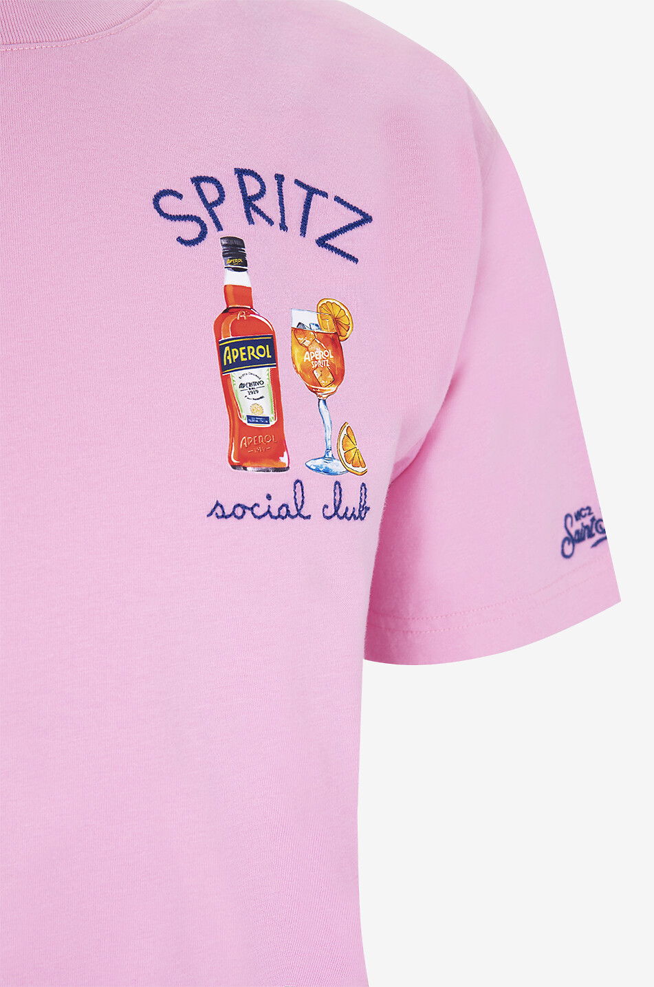 MC2 SAINT BARTH T-shirt à manches courtes en coton Spritz Social Club Homme ROSE 3