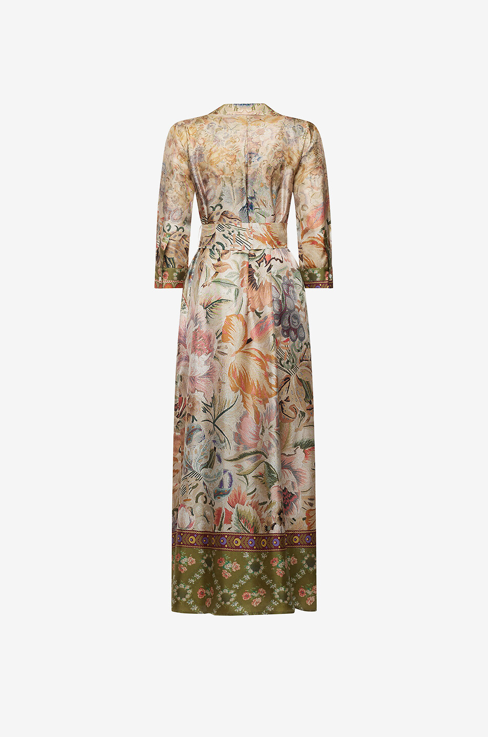 PIERRE LOUIS MASCIA Aloe Arazzo long silk shirt dress Women MULTI COLOURED 2