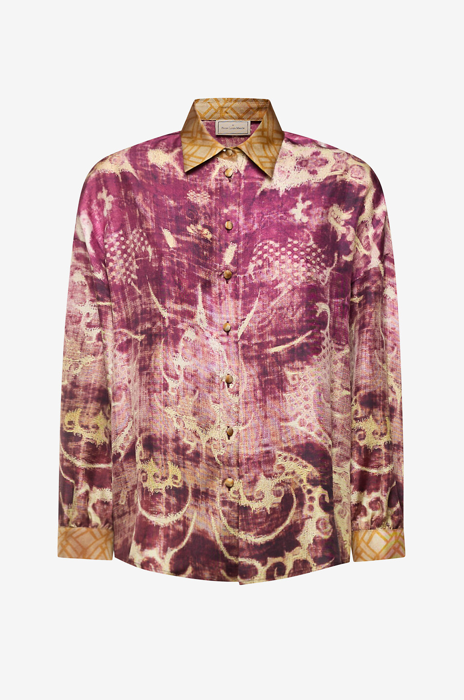 PIERRE LOUIS MASCIA Boxy-Seidenhemd Aloe Ribes Damen ROSA 1