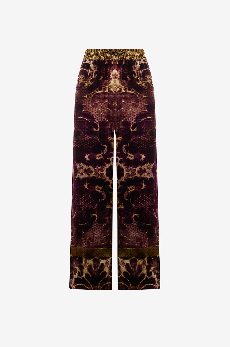 Kanada Ribes velvet palazzo trousers