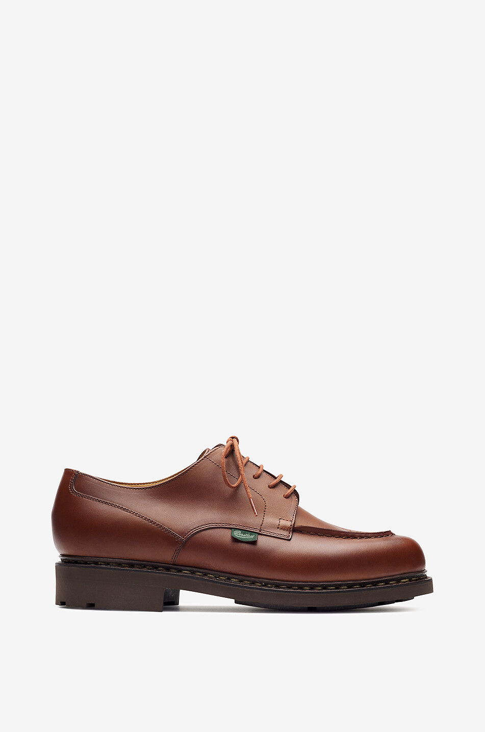 PARABOOT Derbies en cuir lisse Chambord Homme MARRON 1