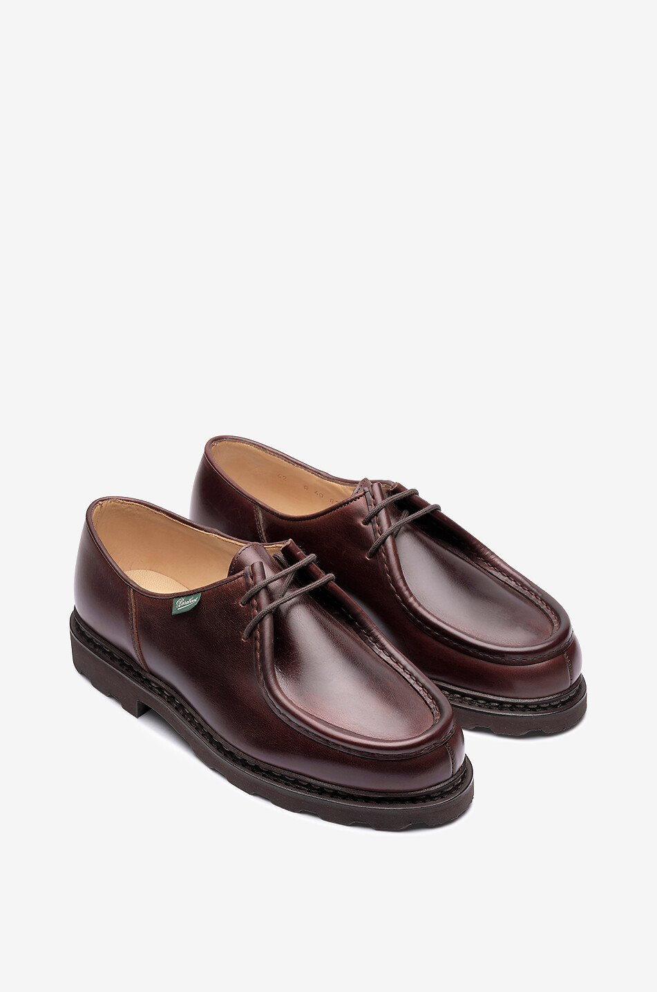 Michael smooth-leather lace-up shoes - PARABOOT - DARK BROWN