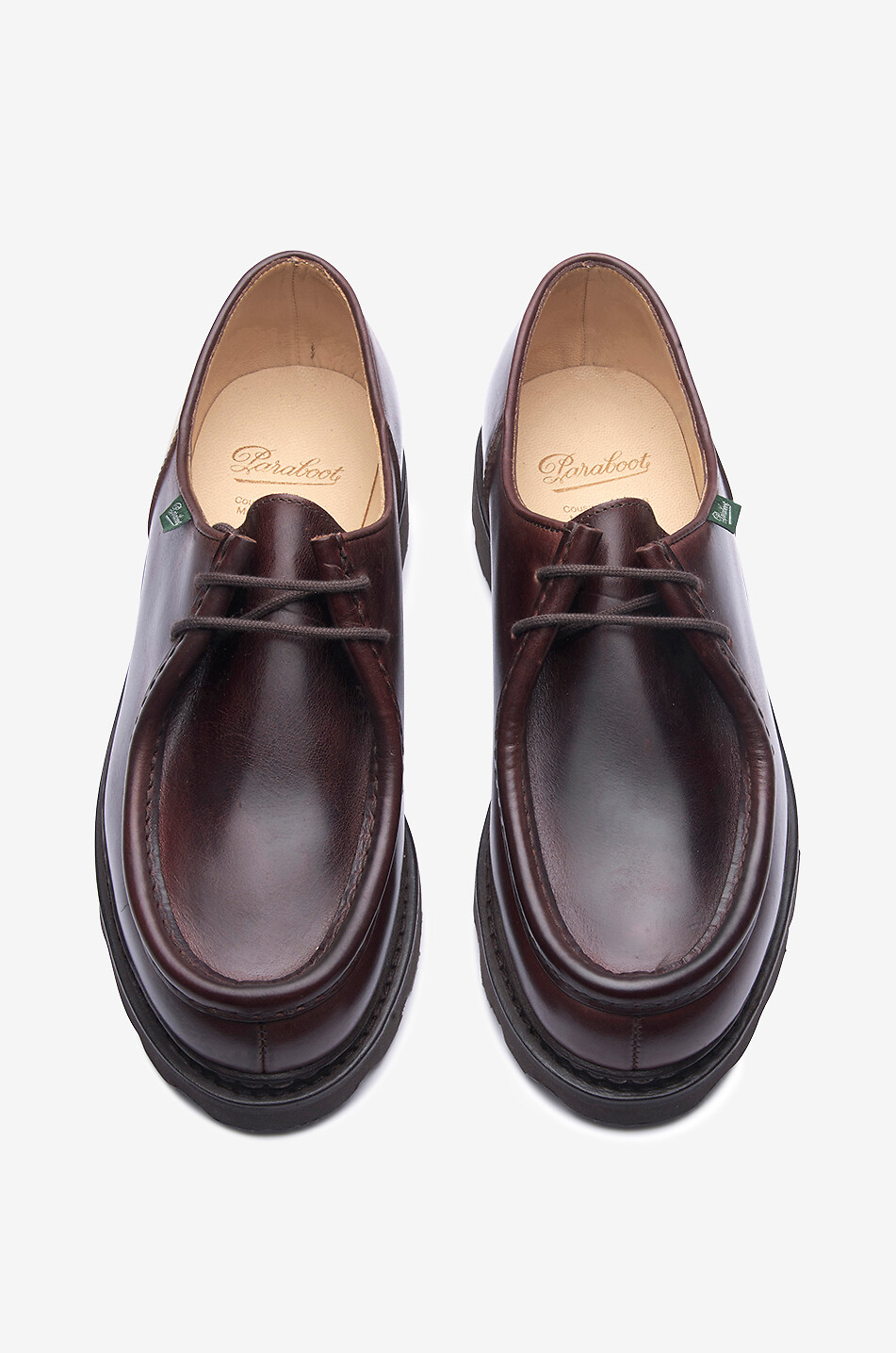 PARABOOT Glattleder-Schnürschuhe Michael Herren DUNKELBRAUN 3