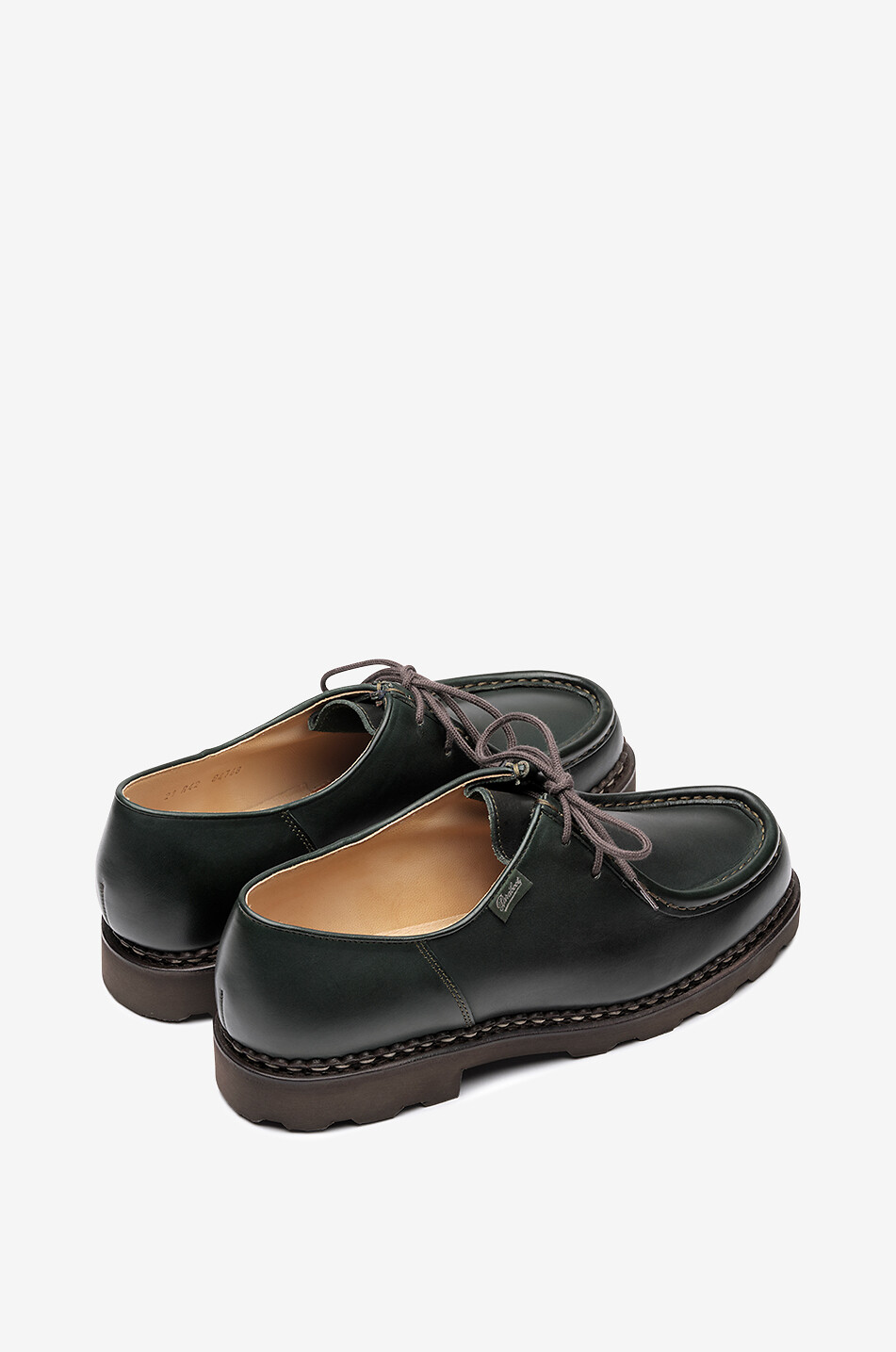 PARABOOT Glattleder-Schnürschuhe Michael Herren GRÜN 4