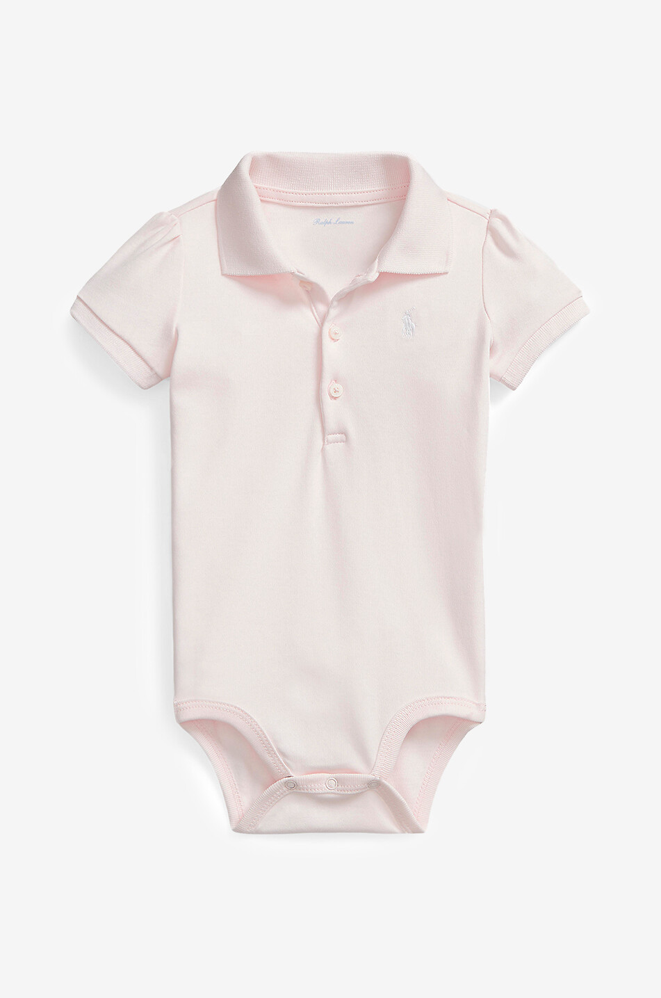 POLO RALPH LAUREN Body bébé à manches courtes en interlock Pony Bébé ROSE CLAIR 1