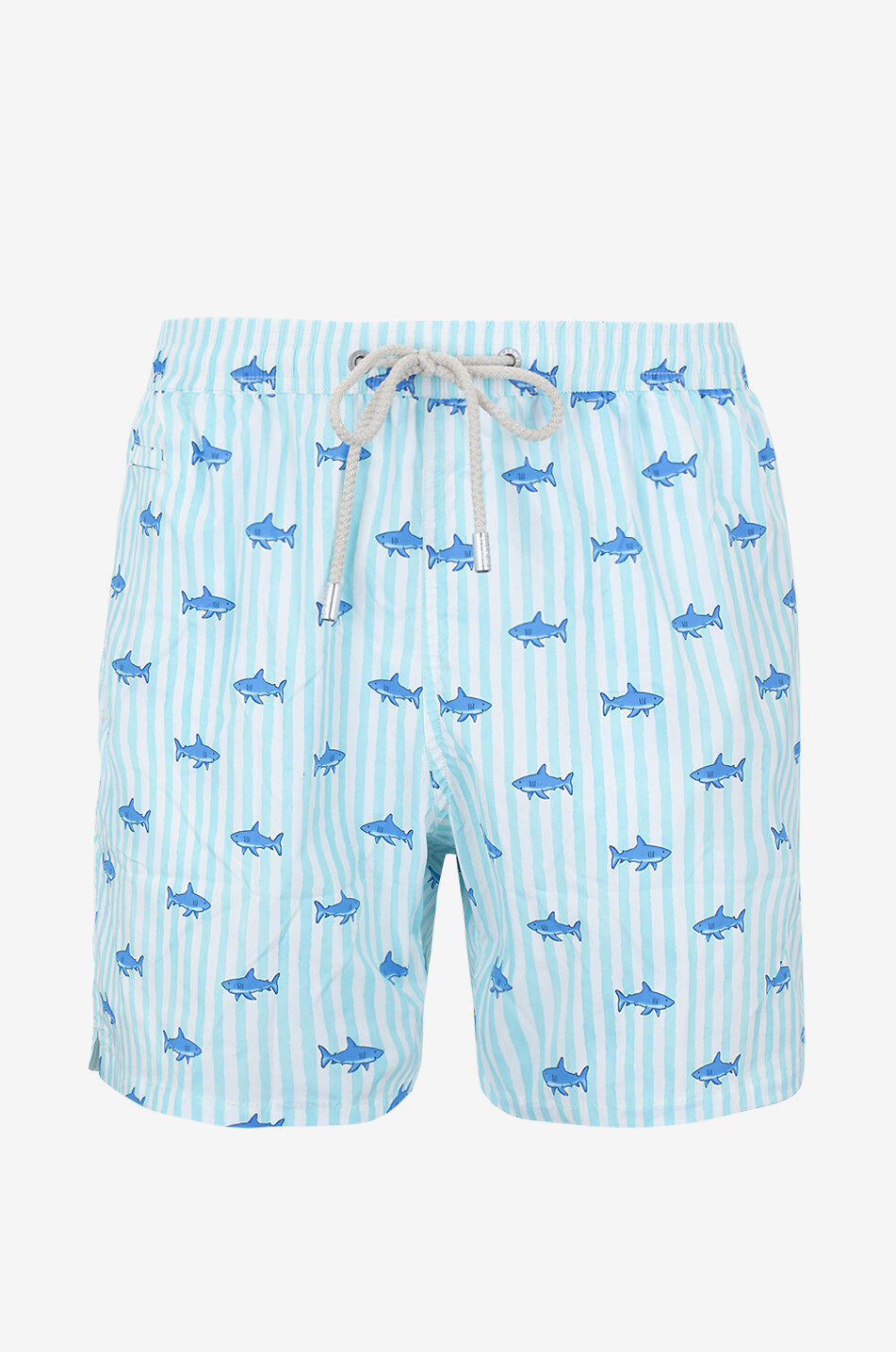 MC2 SAINT BARTH Comfort Light Shark swim shorts Men LIGHT GREEN 1