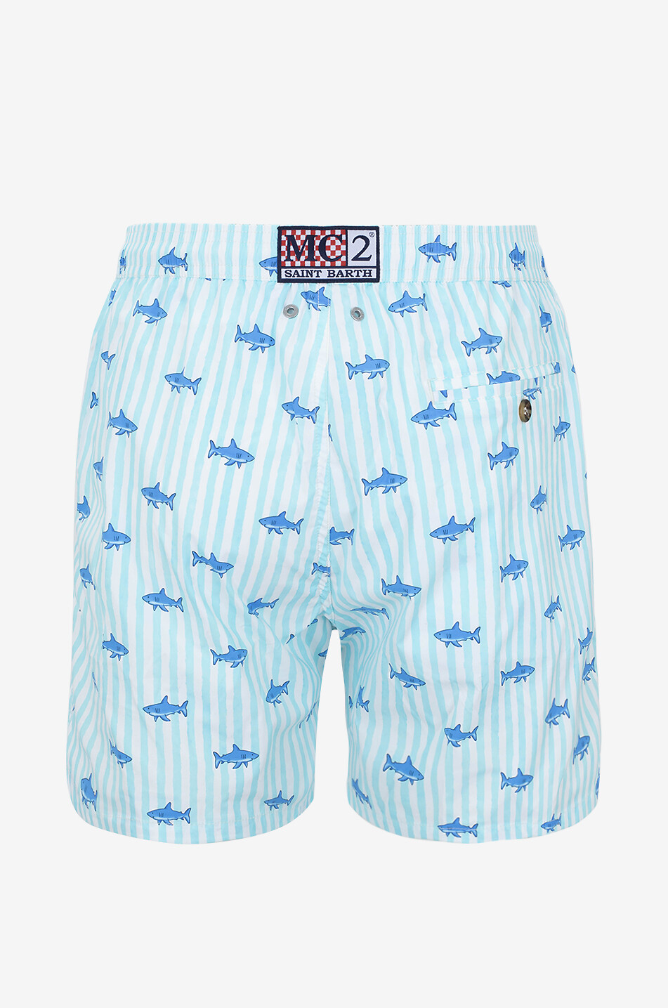 MC2 SAINT BARTH Comfort Light Shark swim shorts Men LIGHT GREEN 2