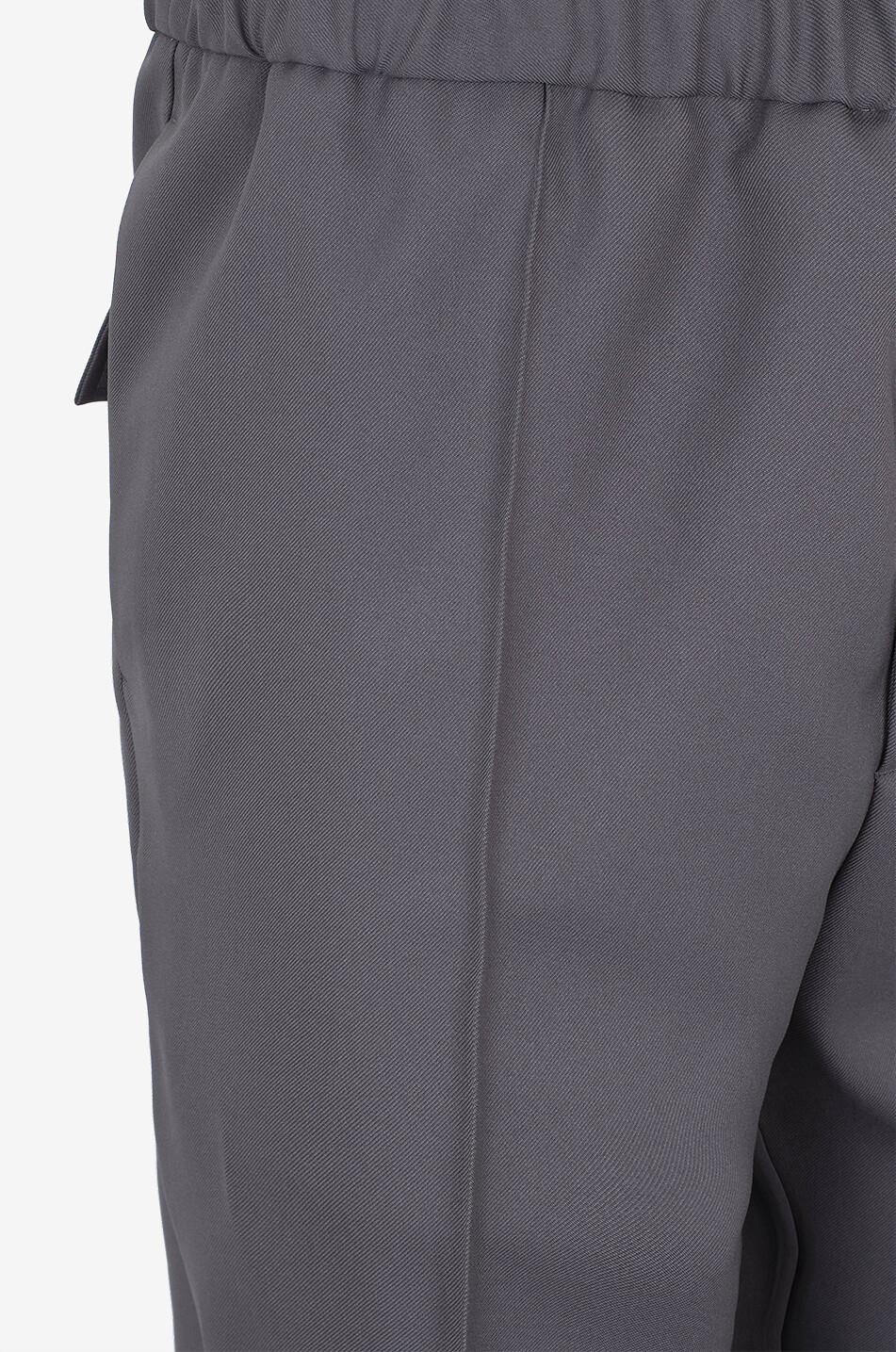 Pantalon décontracté en sergé