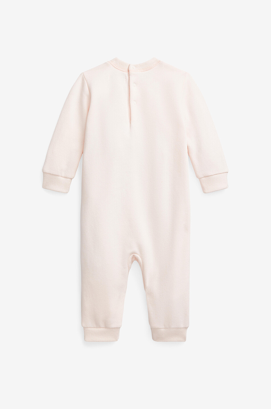POLO RALPH LAUREN Grenouillère bébé en molleton American Polo Bear Bébé ROSE CLAIR 2