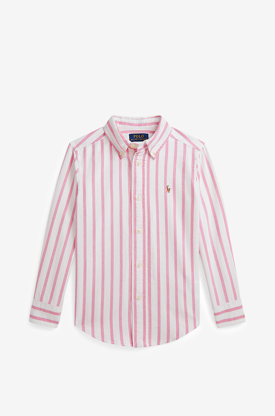 POLO RALPH LAUREN Chemise oxford rayée garçon Pony Garçon ROSE 1
