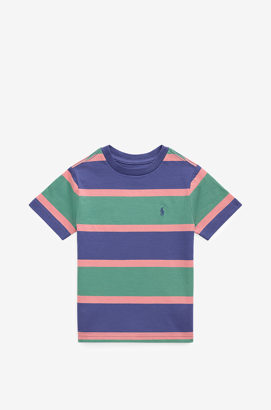 Gestreiftes Kurzarm-T-Shirt für Jungen Pony