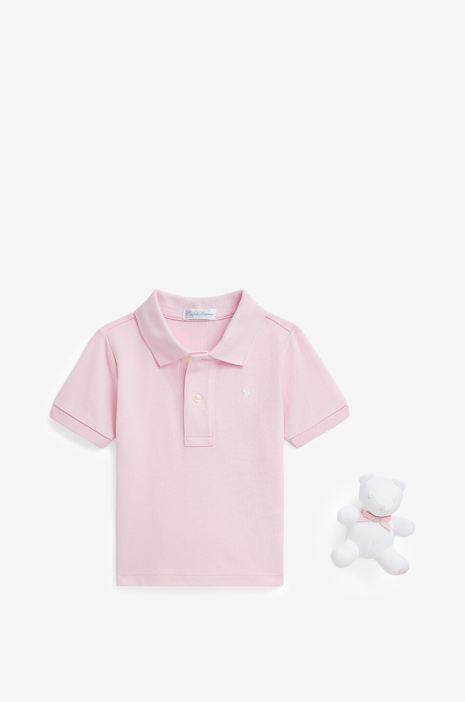 POLO RALPH LAUREN Coffret bébé polo et nounours Bébé ROSE CLAIR 1