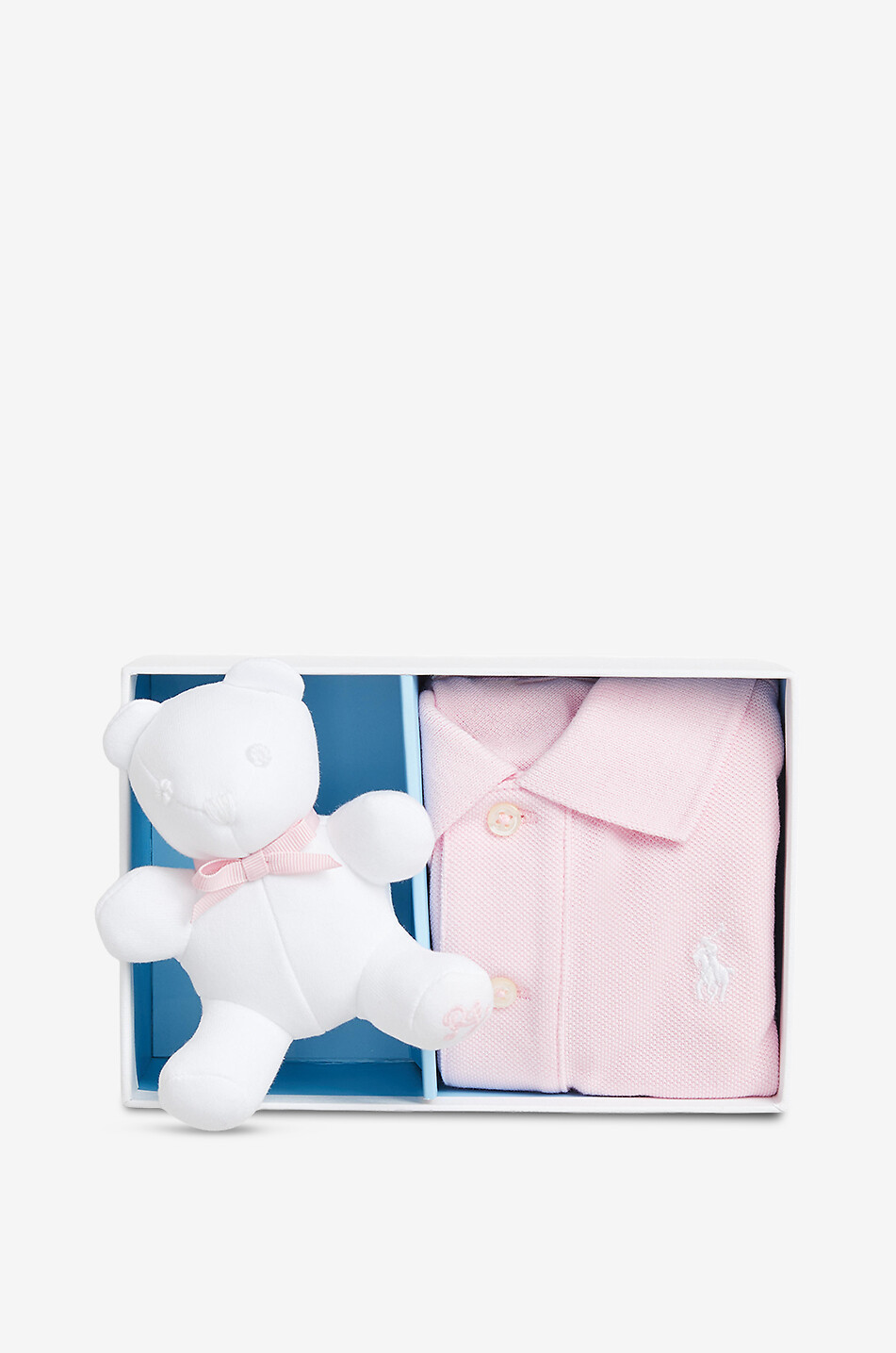 POLO RALPH LAUREN Coffret bébé polo et nounours Bébé ROSE CLAIR 2
