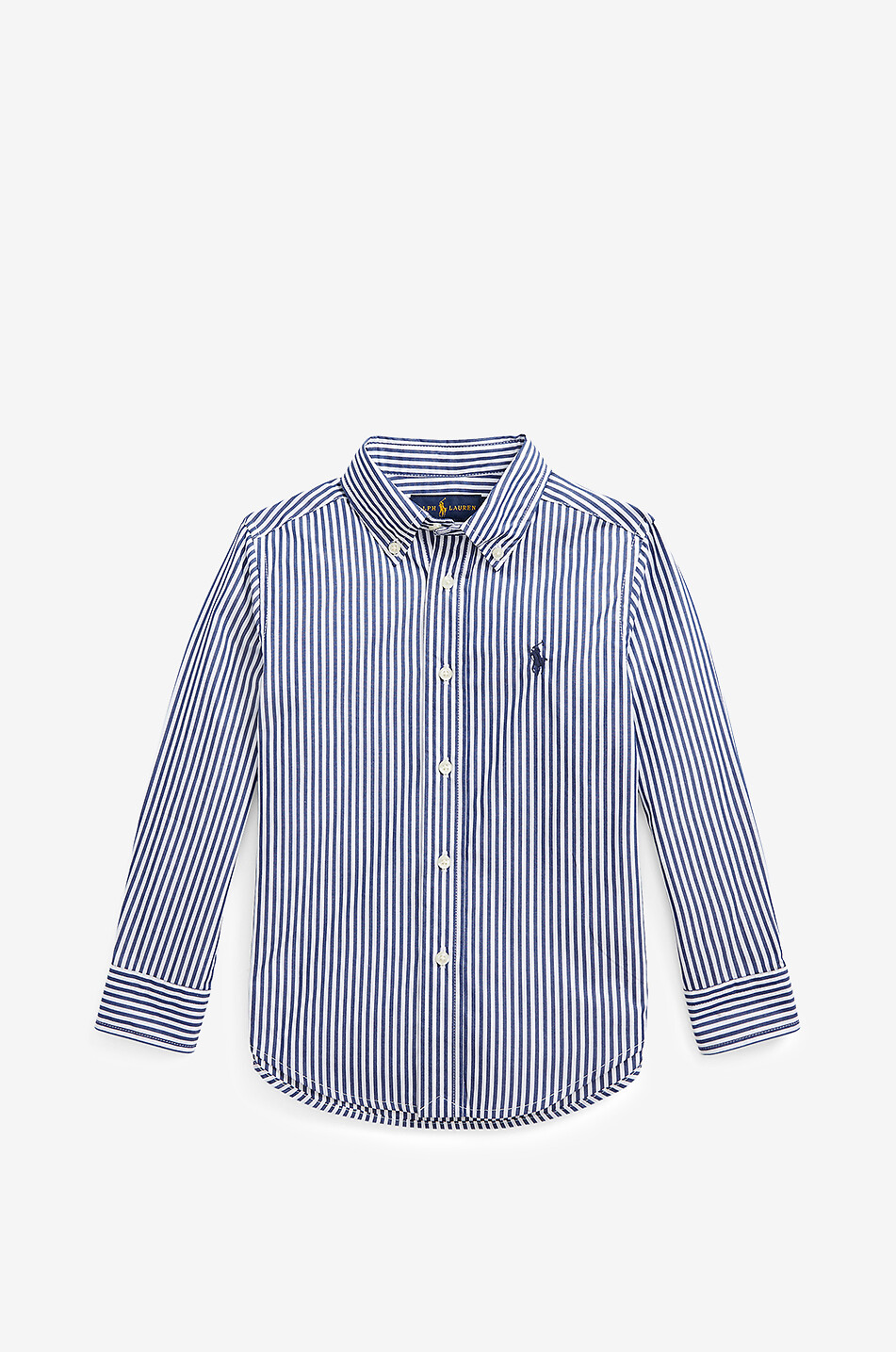 Pony long-sleeved striped boys' poplin shirt