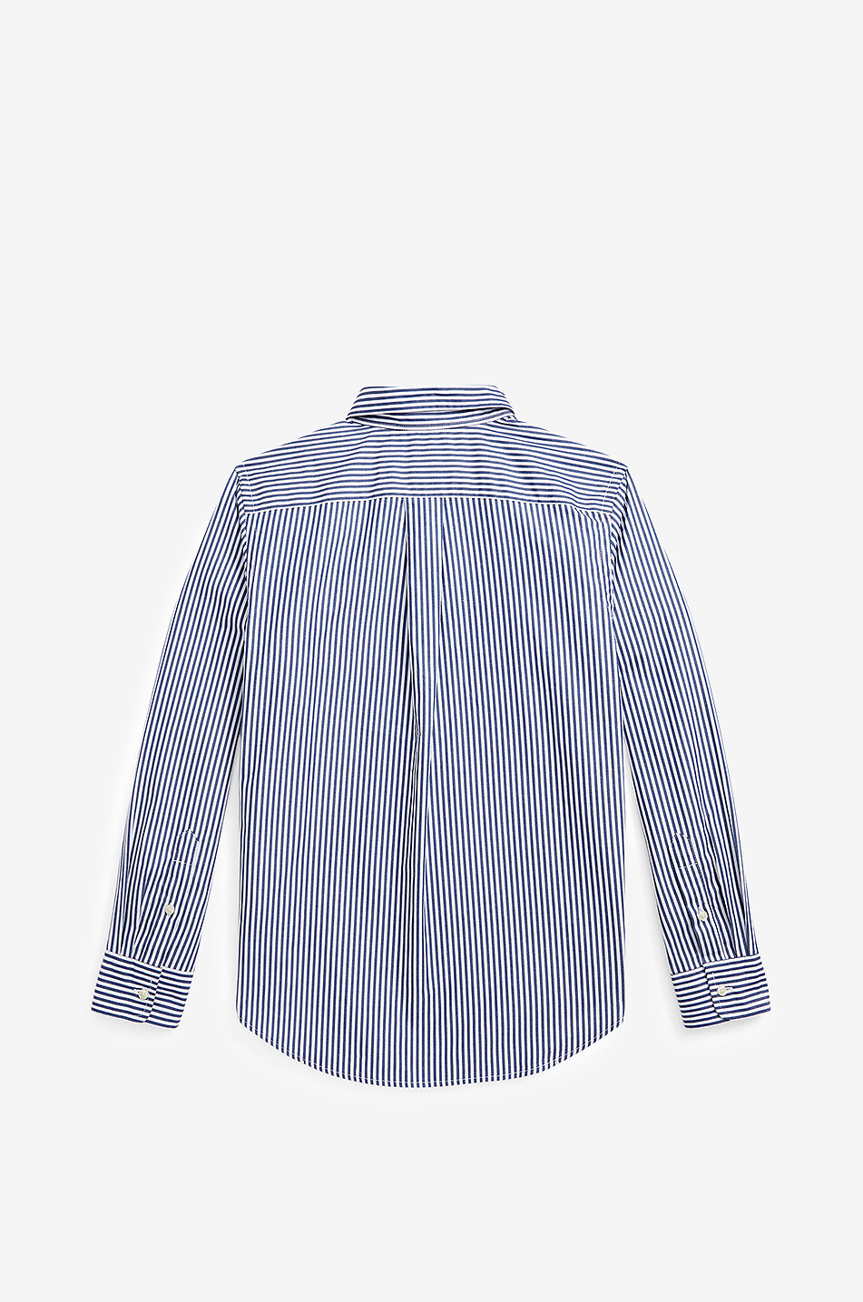POLO RALPH LAUREN Pony long-sleeved striped boys' poplin shirt Boy BLUE 2