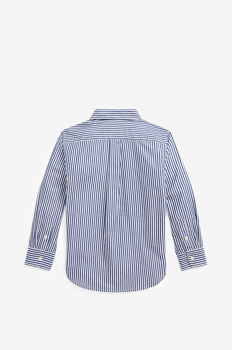 POLO RALPH LAUREN Pony long-sleeved striped boys' poplin shirt Boy BLUE 2