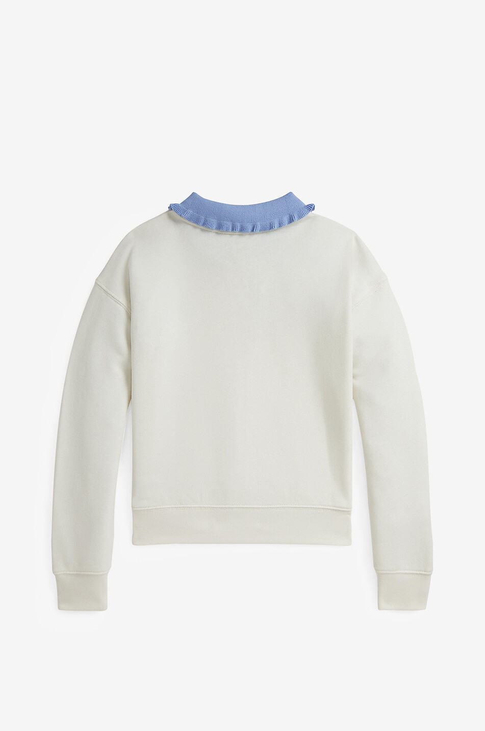POLO RALPH LAUREN Sweat-shirt à col chemise fille Pony Fille BLANC 2
