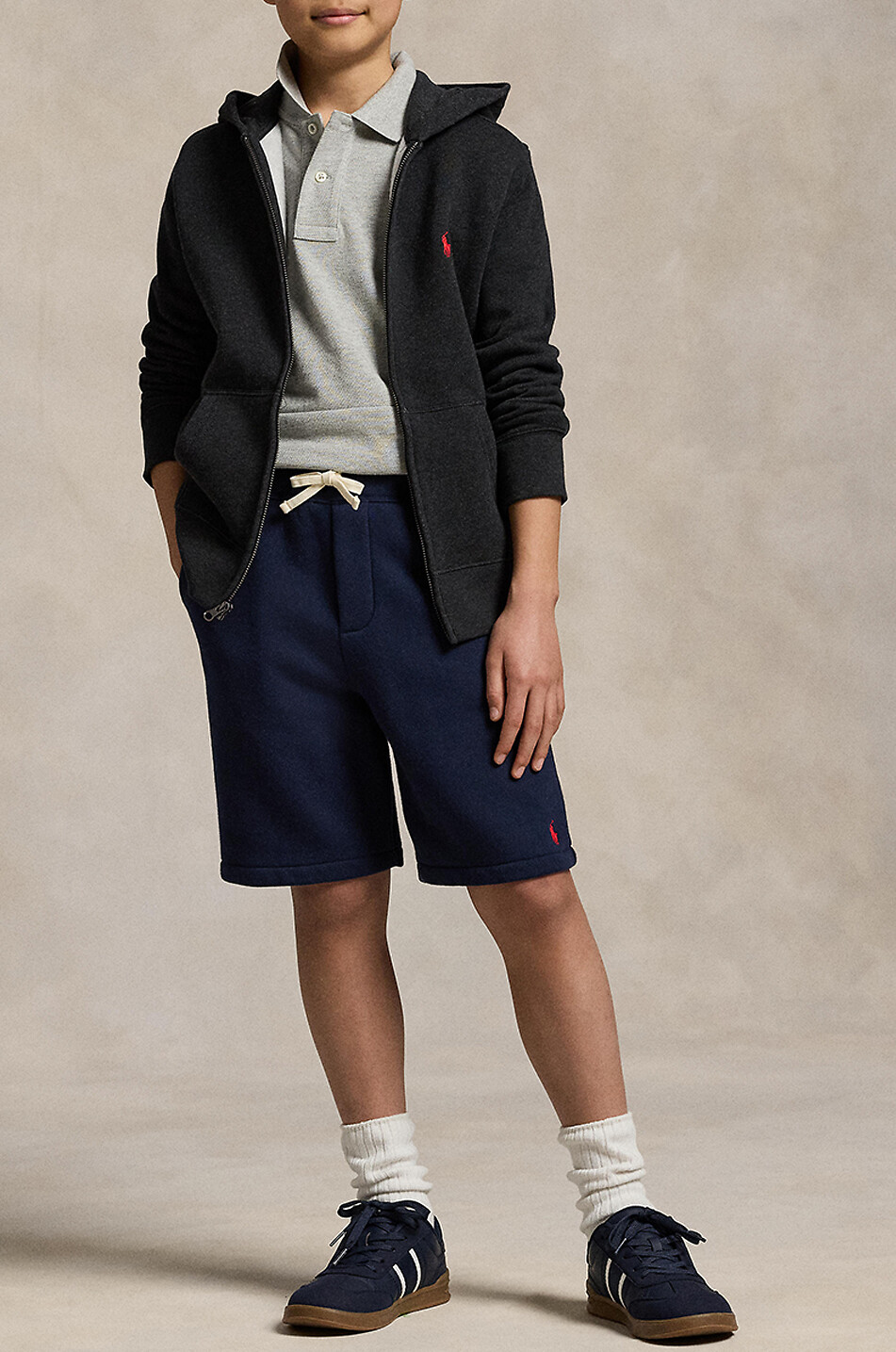 POLO RALPH LAUREN Pony boys' sweat shorts Boy DARK BLUE 4